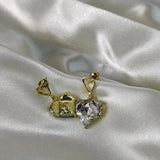 Heart Shape Pendant Earrings