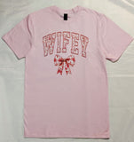 Wifey Floral Blue and Pink T shirt