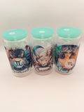 Zodiac Green and Blue cups