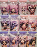 Zodiac Pink and Purple Cups