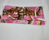 Pink camouflage face mask