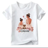 Matching Mommy and Me Queen White T-shirts